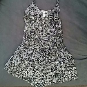 Black and white romper